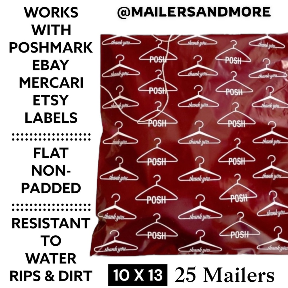 LAST ONE ☝🏻 25 10X13 Poly Mailers Posh Hanger Shipping Envelopes PRICE IS FIRM - Picture 2 of 8